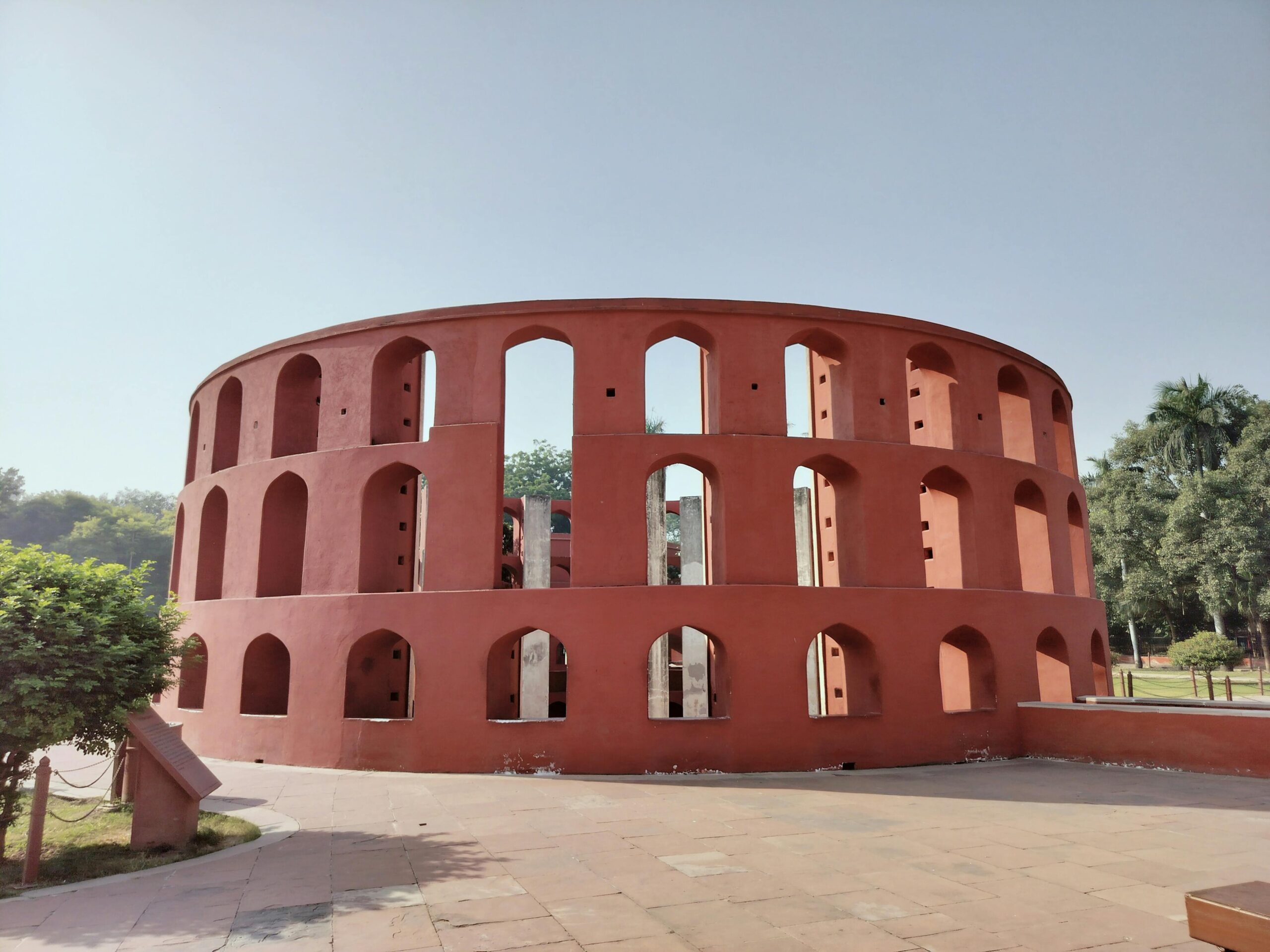 Jantar Mantar Jaipur ancient astronomy instruments under blue sky