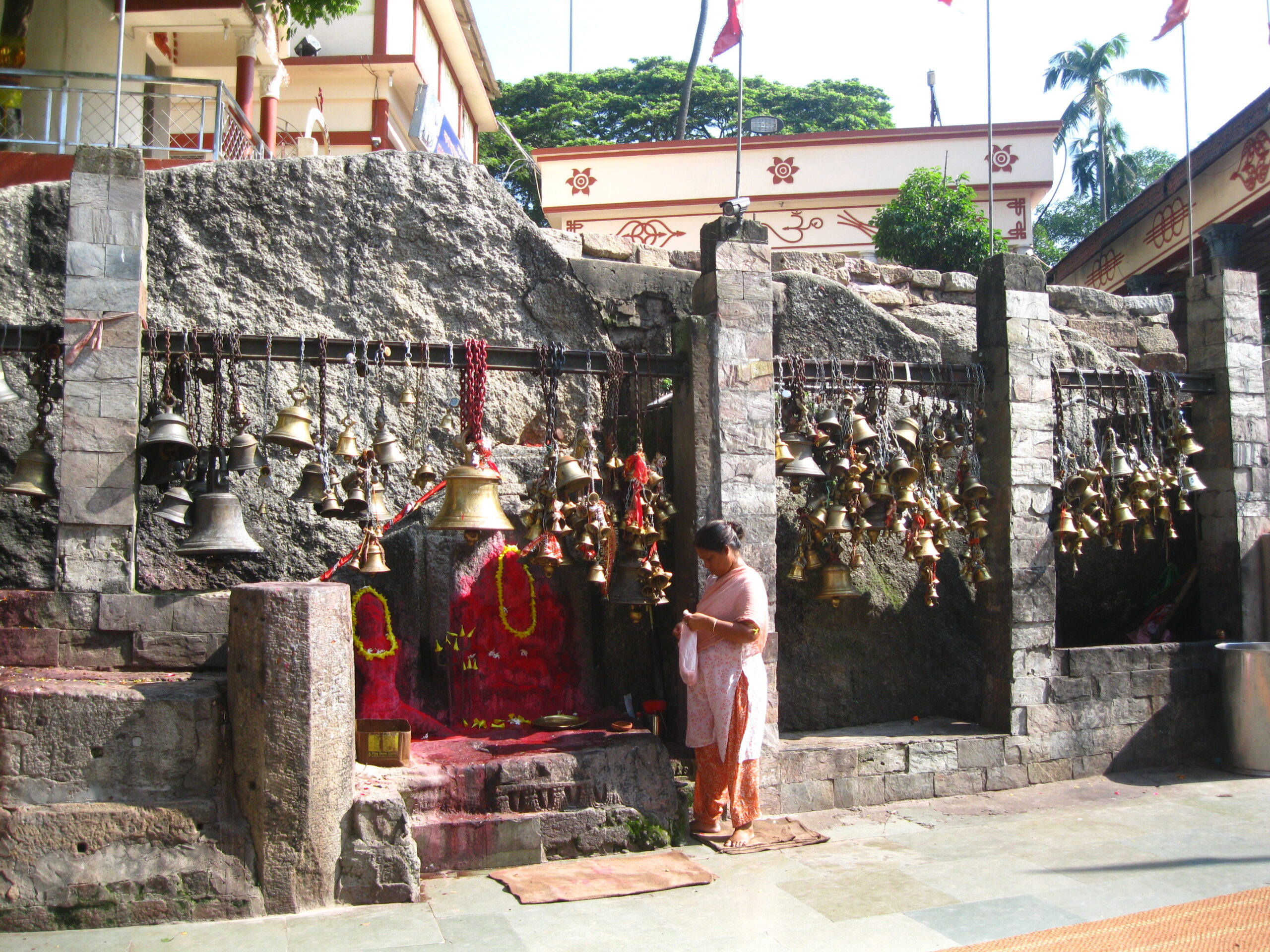 An old kamakhya mandir image that makes visitors wonder who built kamakhya temple and explore its rich historical past.